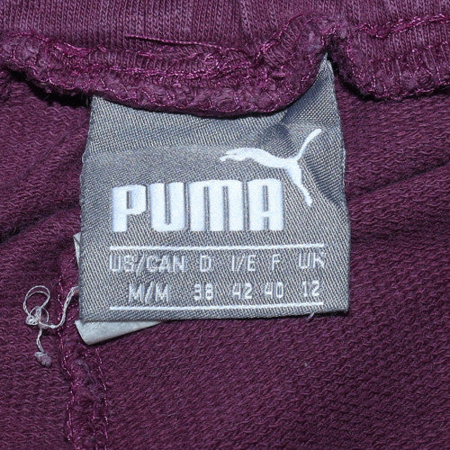 Puma Women's Purple Jogger Trousers Size 12 with Side Stripe