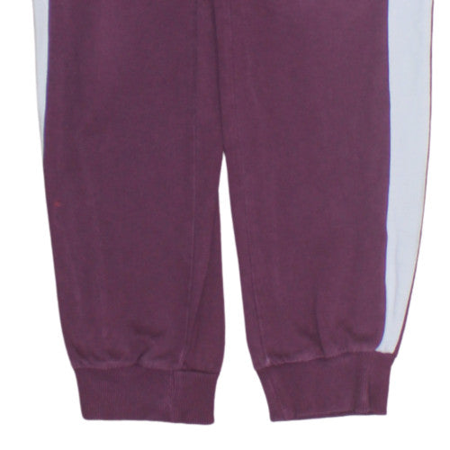 Puma Women's Purple Jogger Trousers Size 12 with Side Stripe