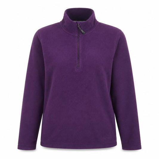 Peter Storm Women's Purple 1/2 Zip Fleece Pullover Size 10