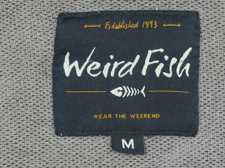 Weird Fish Men's Grey Full Zip Fleece Jacket Size M Outdoor Wear