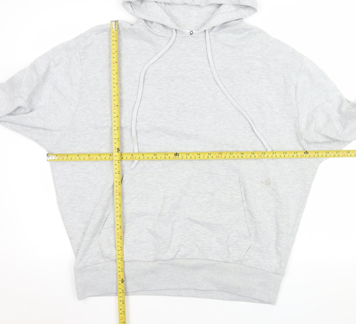 Collusion Men's Grey Pullover Hoodie Size M Regular Fit