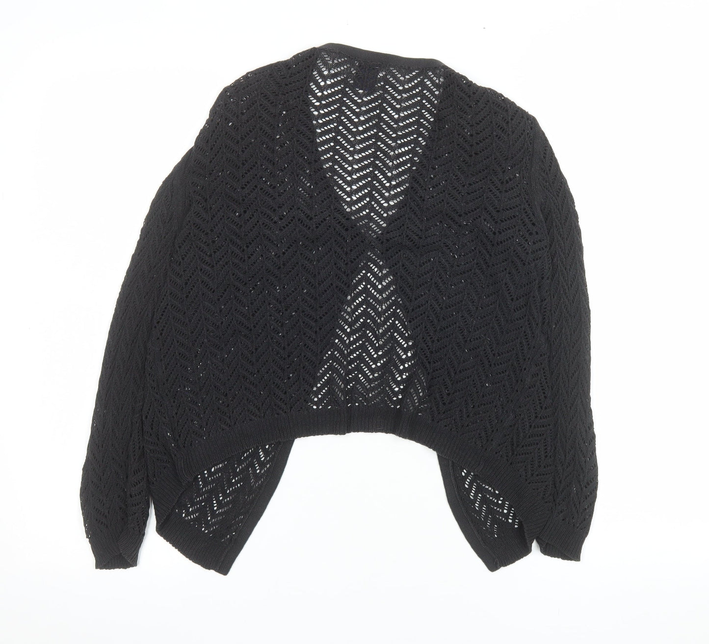 GAP Women's Black Open-Knit Cotton Cardigan Size M
