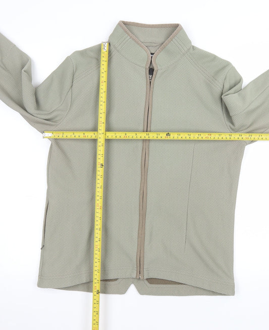 Rohan Womens Green Honeycomb Softshell Jacket Size M Lightweight Zip