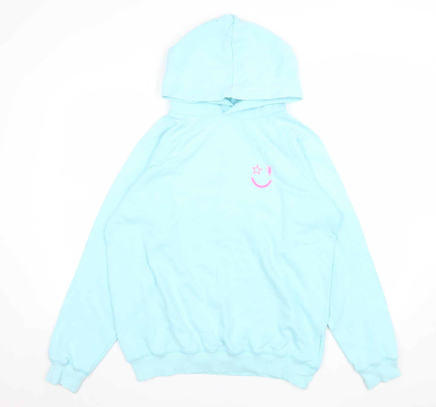 Scamp & Dude Men's Blue Pullover Hoodie L Graphic Cotton