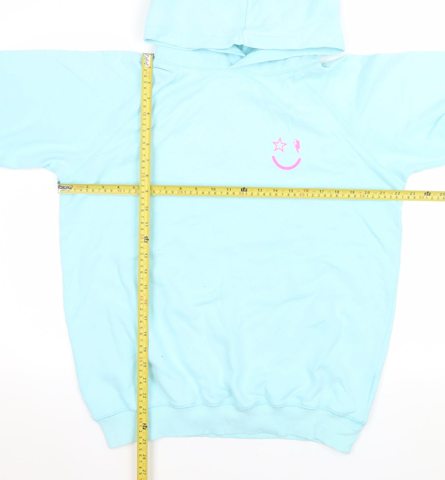 Scamp & Dude Men's Blue Pullover Hoodie L Graphic Cotton