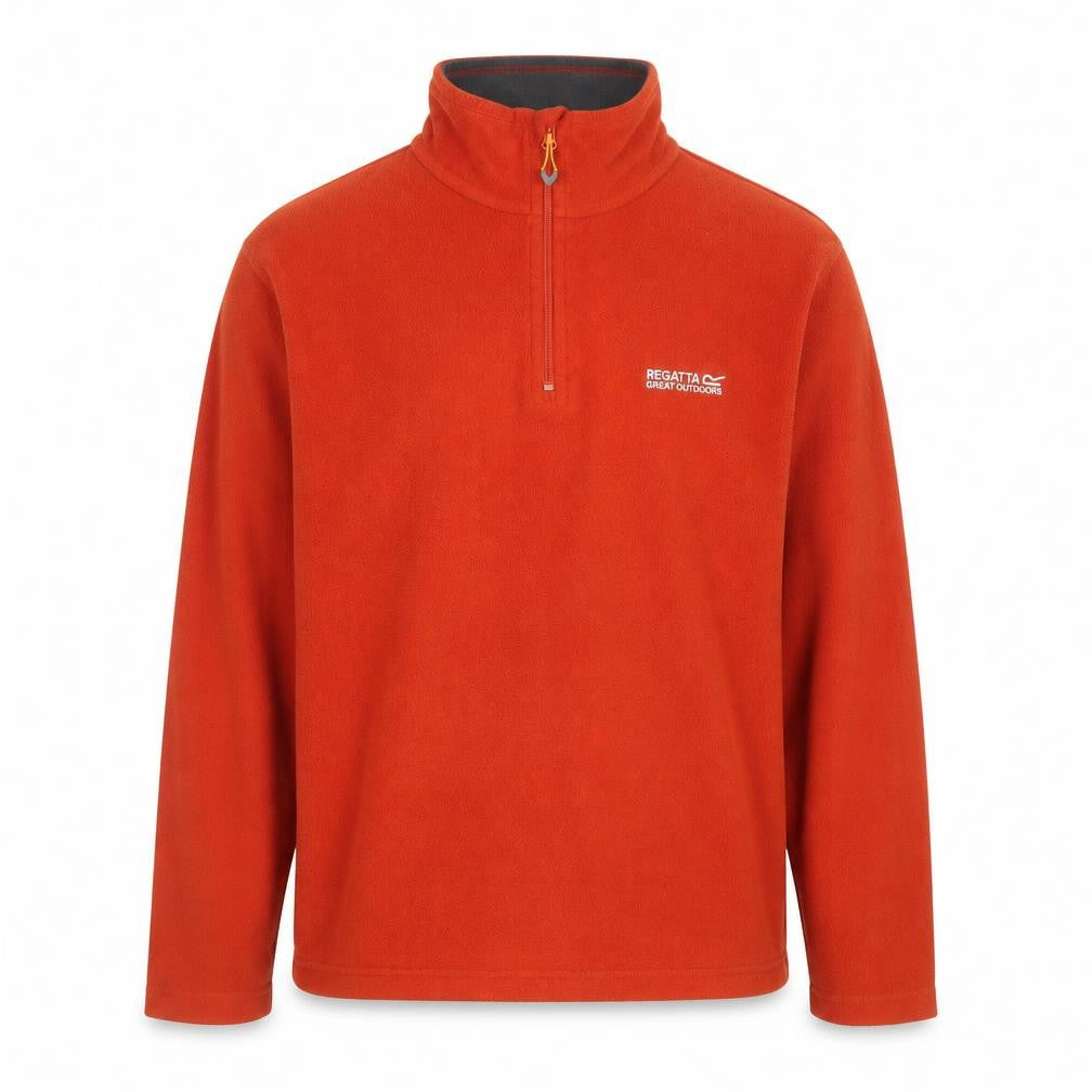 Regatta Men’s Orange Fleece 1/4 Zip Pullover Sweatshirt UK M