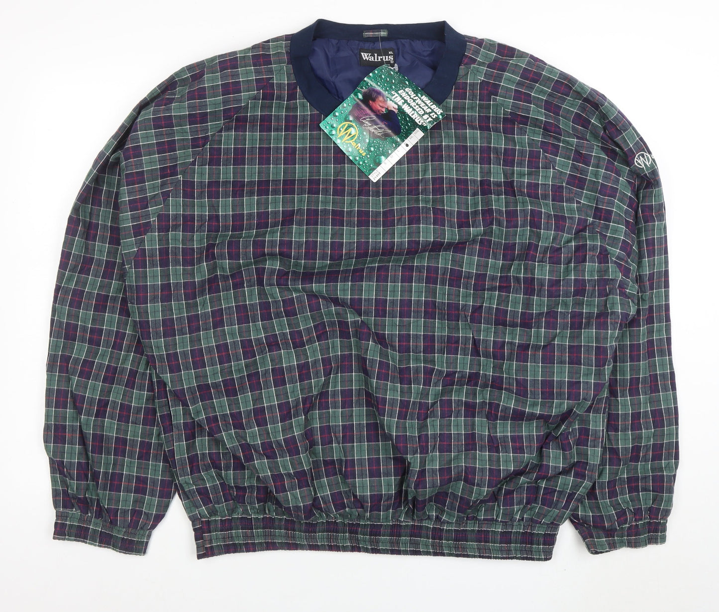 Walrus Men's Multicoloured Check Pullover Sweatshirt XL