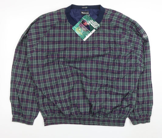 Walrus Men's Multicoloured Check Pullover Sweatshirt XL