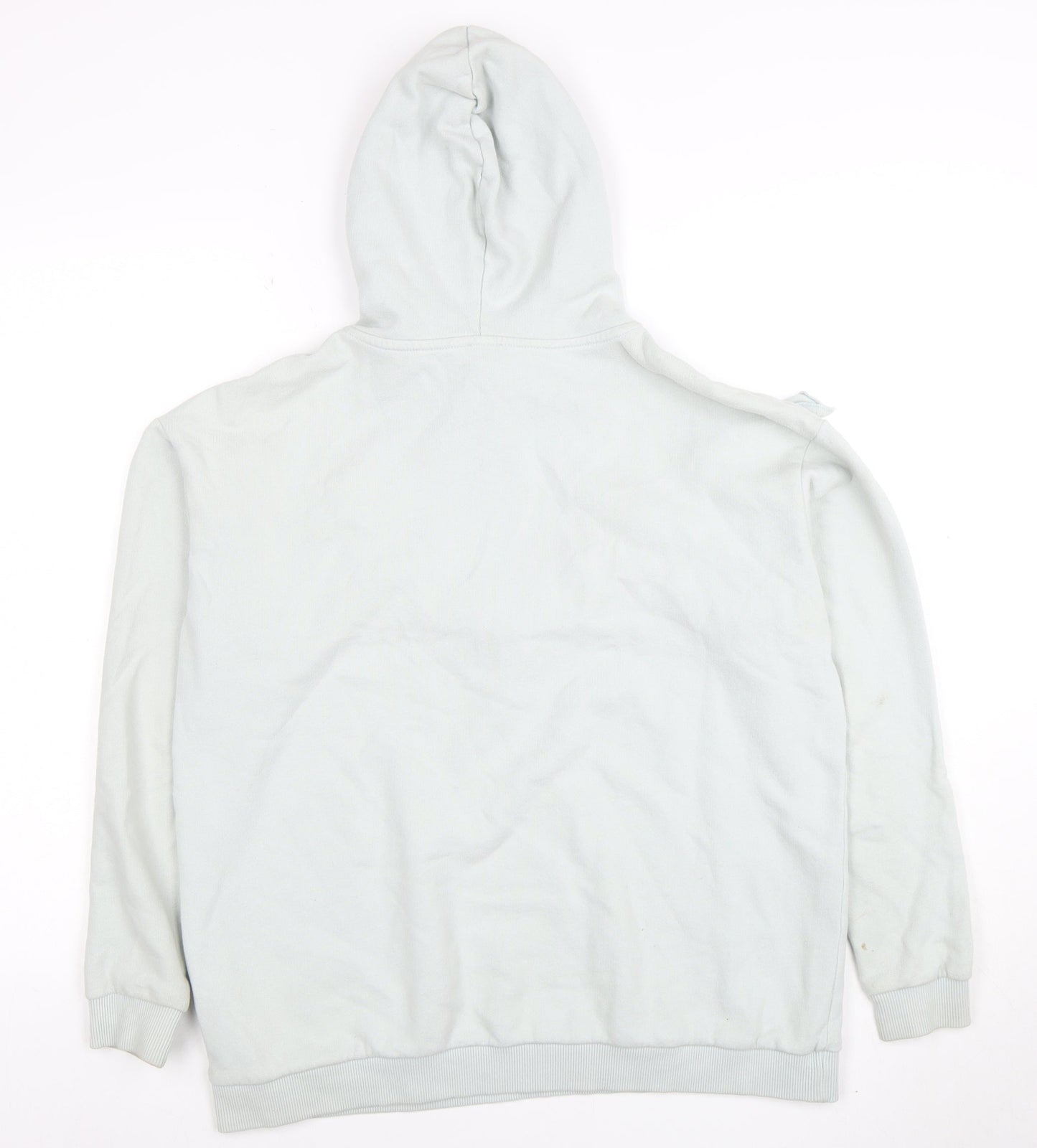 River Island Womens Light Blue Ruffle Pullover Hoodie XS