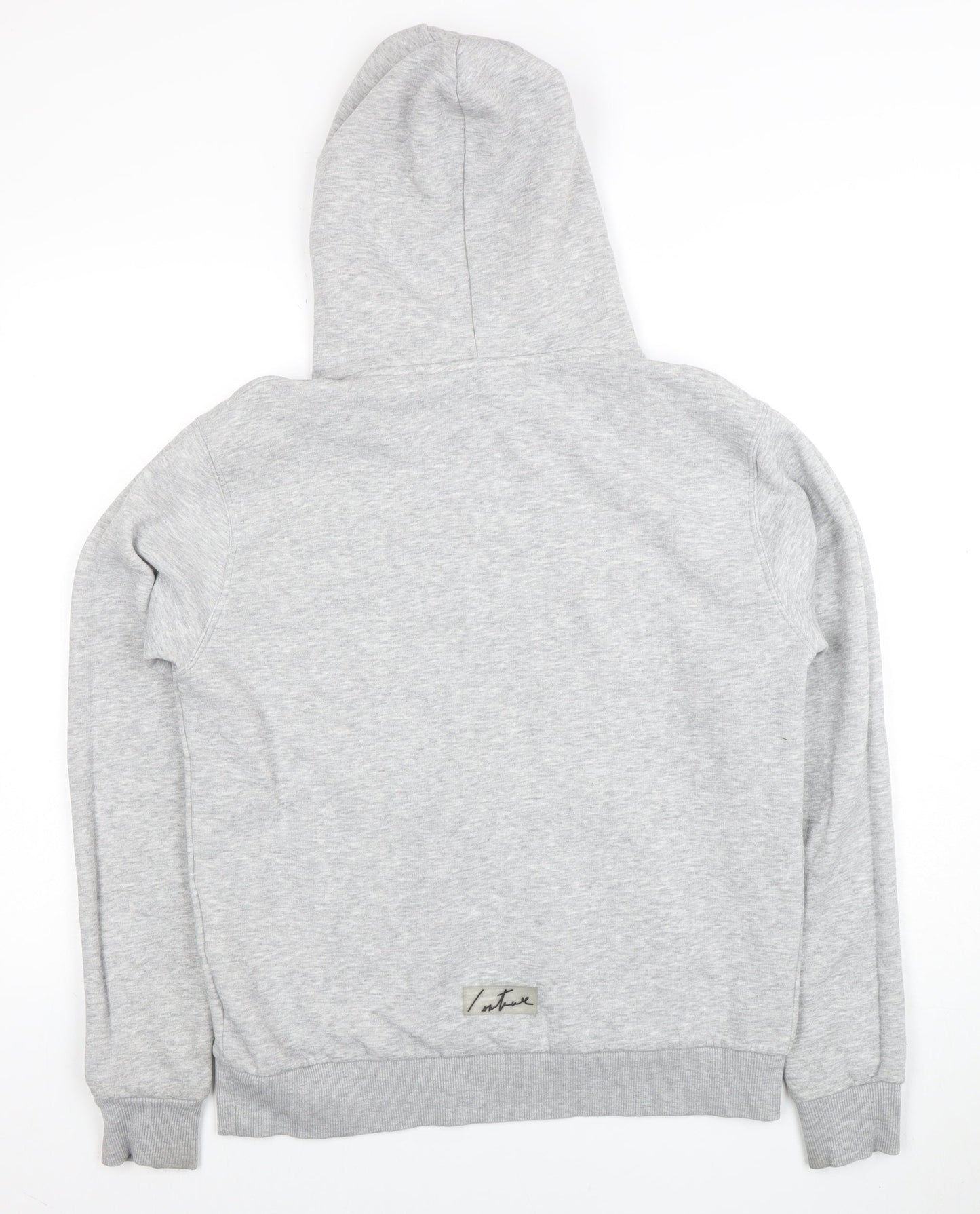 Couture Mens Grey Regular Fit Pullover Hoodie Size L