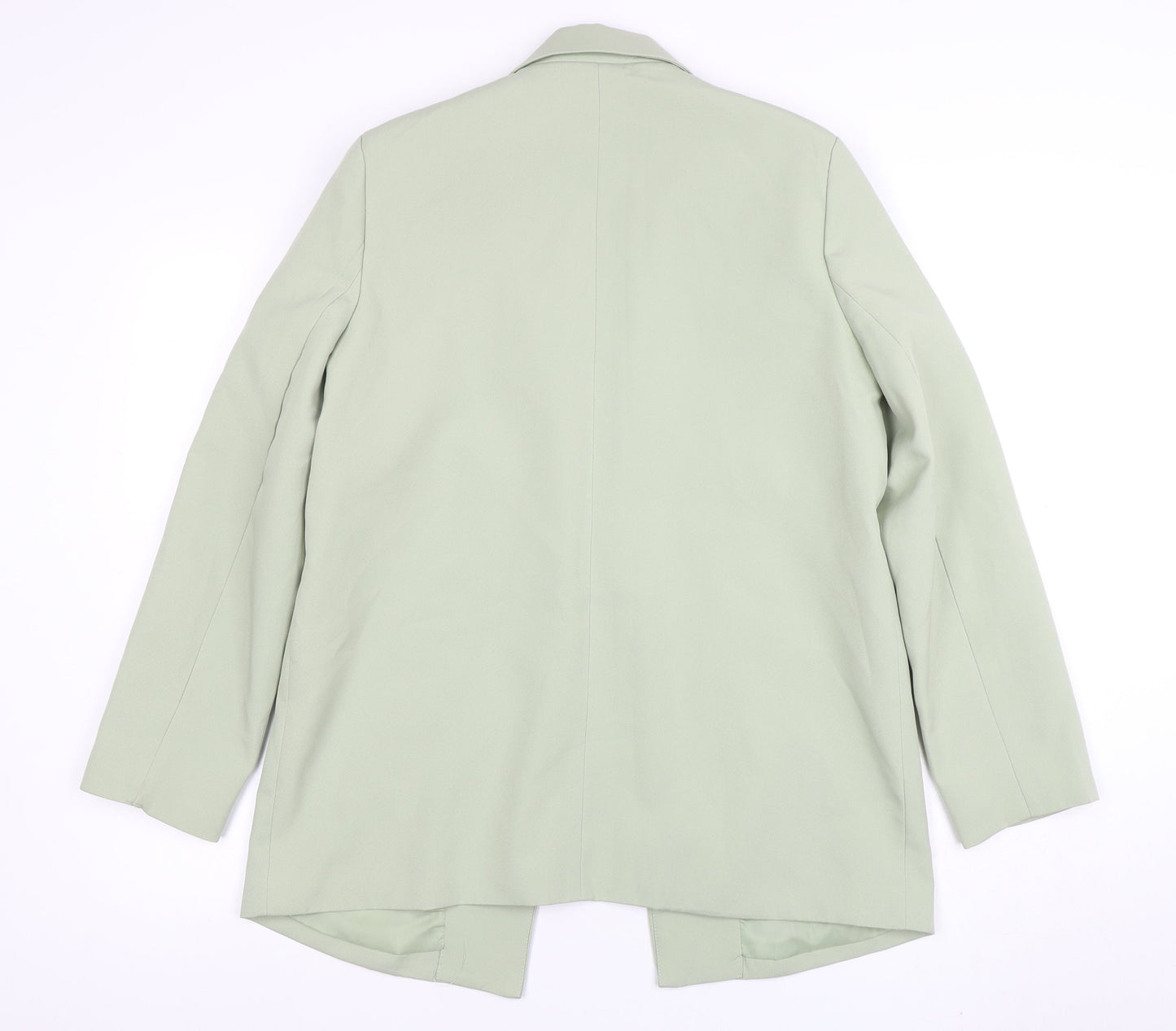 Missguided Women's Sage Green Blazer UK 12 Regular Fit Long Sleeve