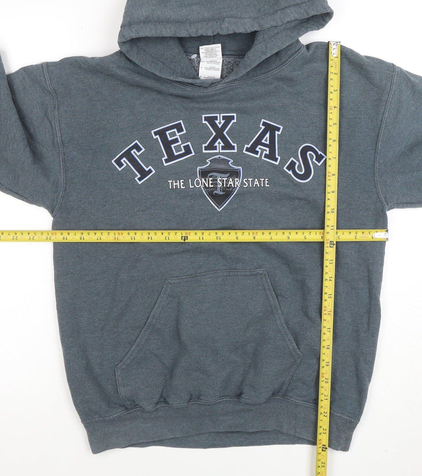 Gildan Men's Blue Texas Pullover Hoodie Size S Heavy Blend Fleece