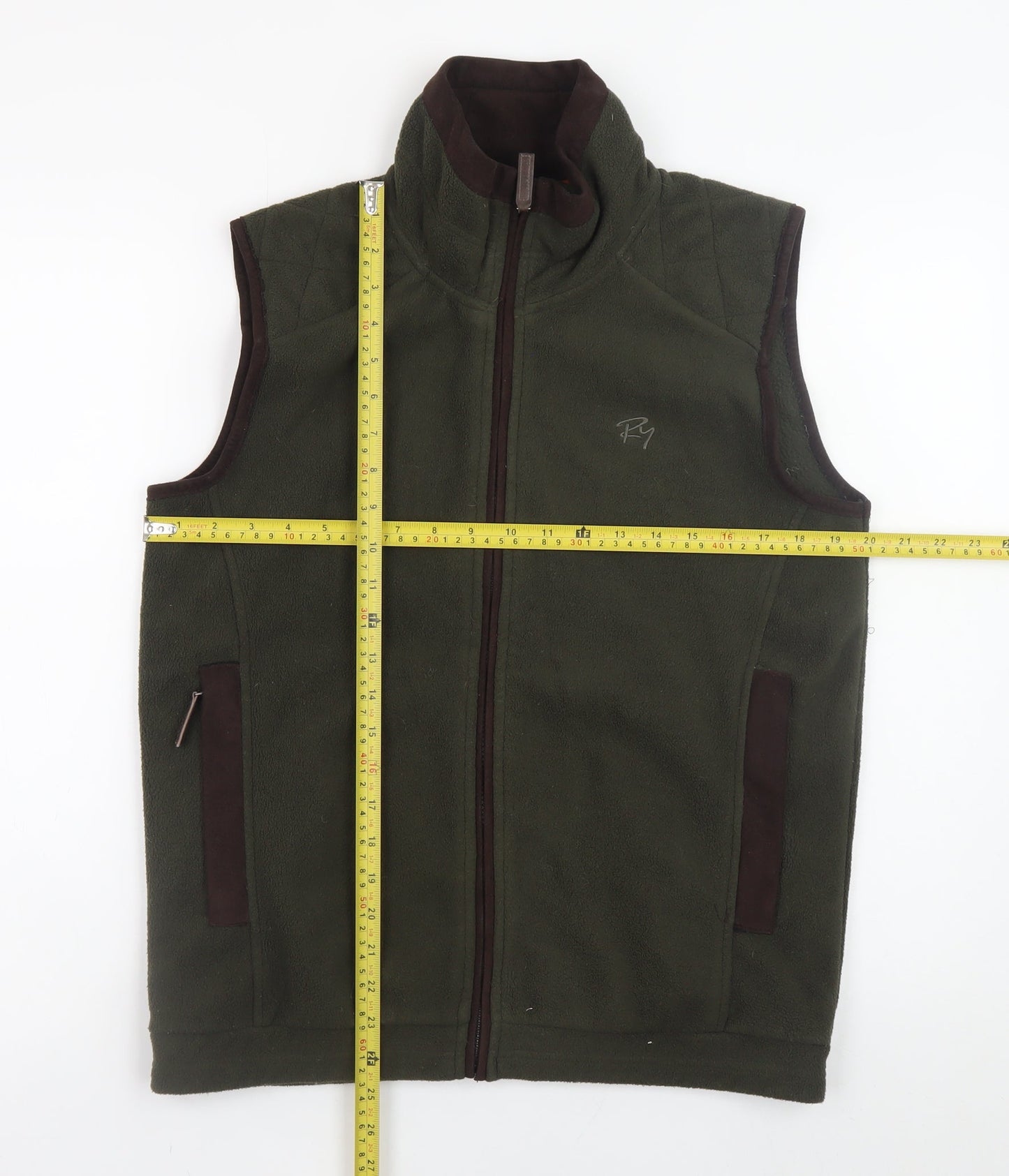 Rydale Mens Green Fleece Bodywarmer XS Outdoor Waistcoat