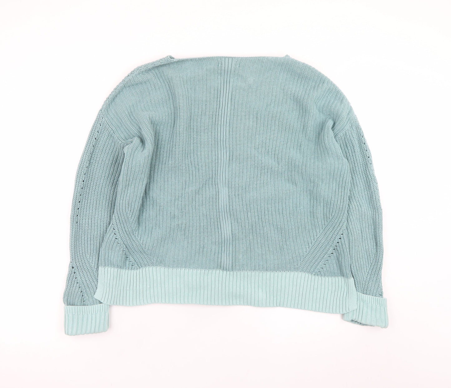 White Stuff Women’s Green Cotton Knit Jumper Size 14