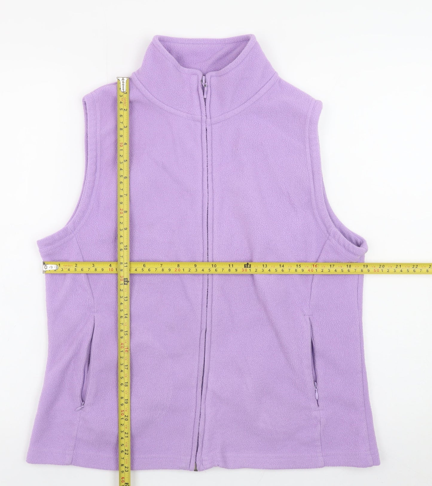 ISLE Essentials Women’s Purple Fleece Waistcoat Bodywarmer Size 14