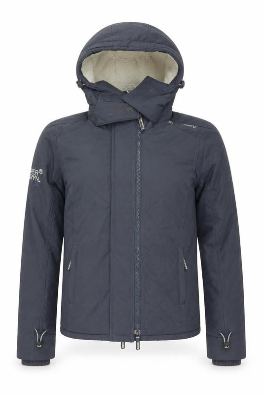 Superdry Men's Grey Windcheater Hooded Jacket Size M Windproof Outdoor