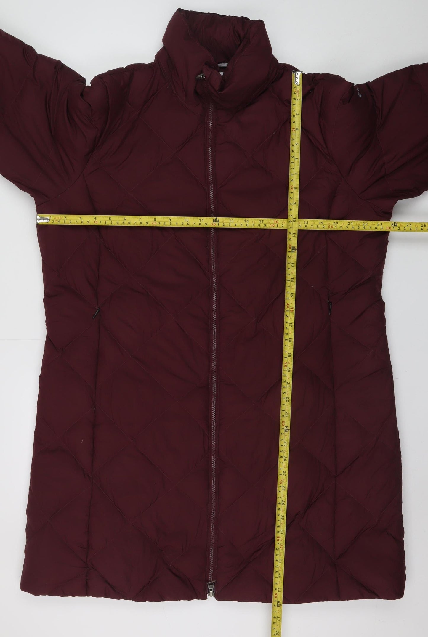 Columbia Women's Red 2XL Long Quilted Puffer Coat