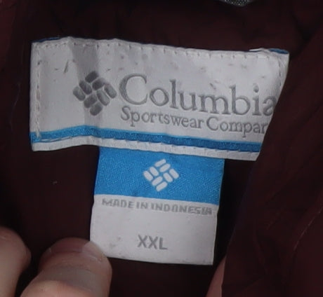 Columbia Women's Red 2XL Long Quilted Puffer Coat