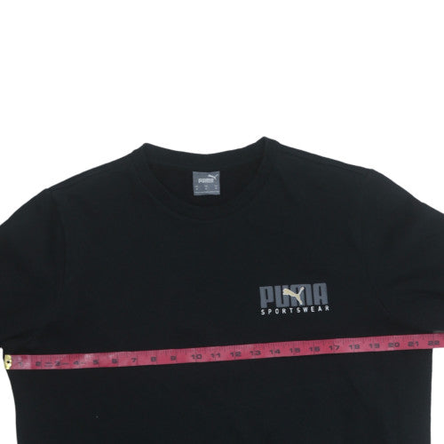 Puma Men's Black XL Crew Neck Pullover Sweatshirt Sportswear Fleece