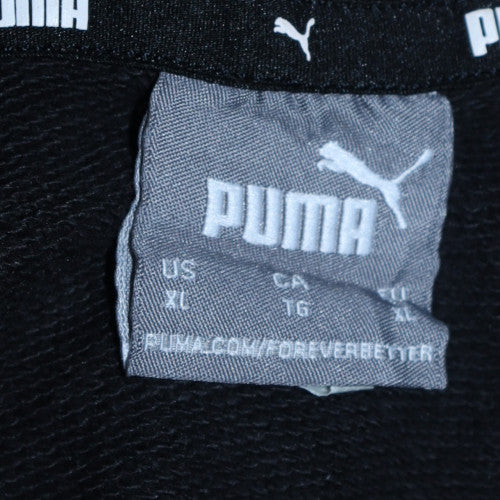Puma Men's Black XL Crew Neck Pullover Sweatshirt Sportswear Fleece