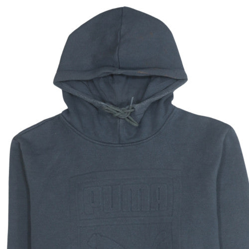Puma Men's Blue Pullover Hoodie M Regular Fit Sportswear