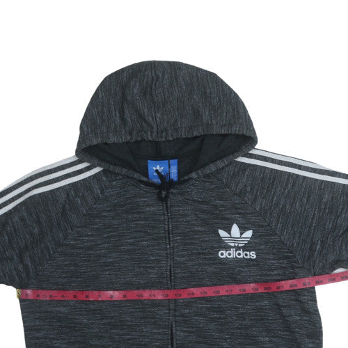 Adidas Men’s Grey Full Zip Hoodie XL Sportswear Sweatshirt