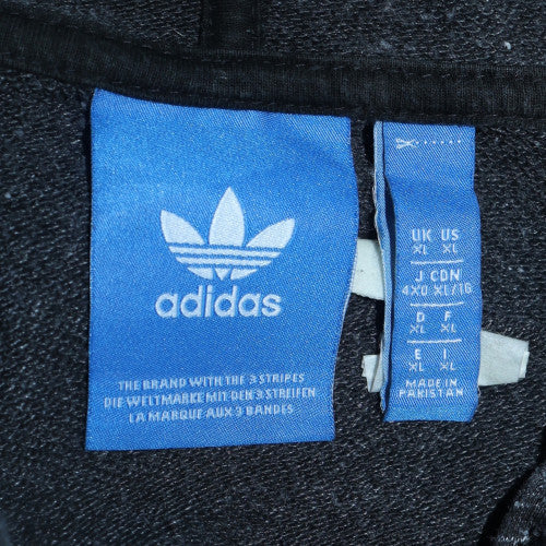 Adidas Men’s Grey Full Zip Hoodie XL Sportswear Sweatshirt