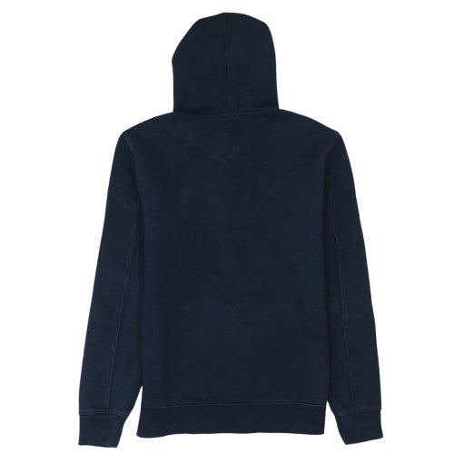 Timberland Men's Blue Pullover Hoodie Regular Fit S Logo Fleece