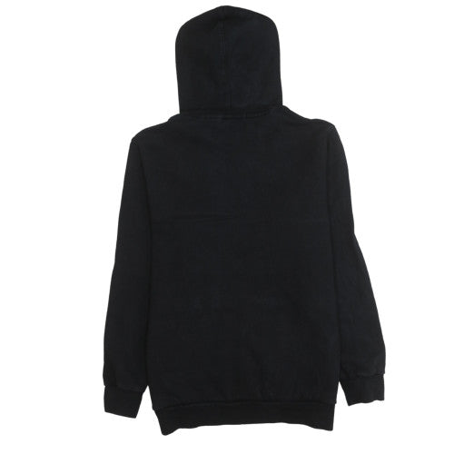 adidas Mens Black Hoodie L Pullover Hooded Fleece Hollis Crew Sweatshirt