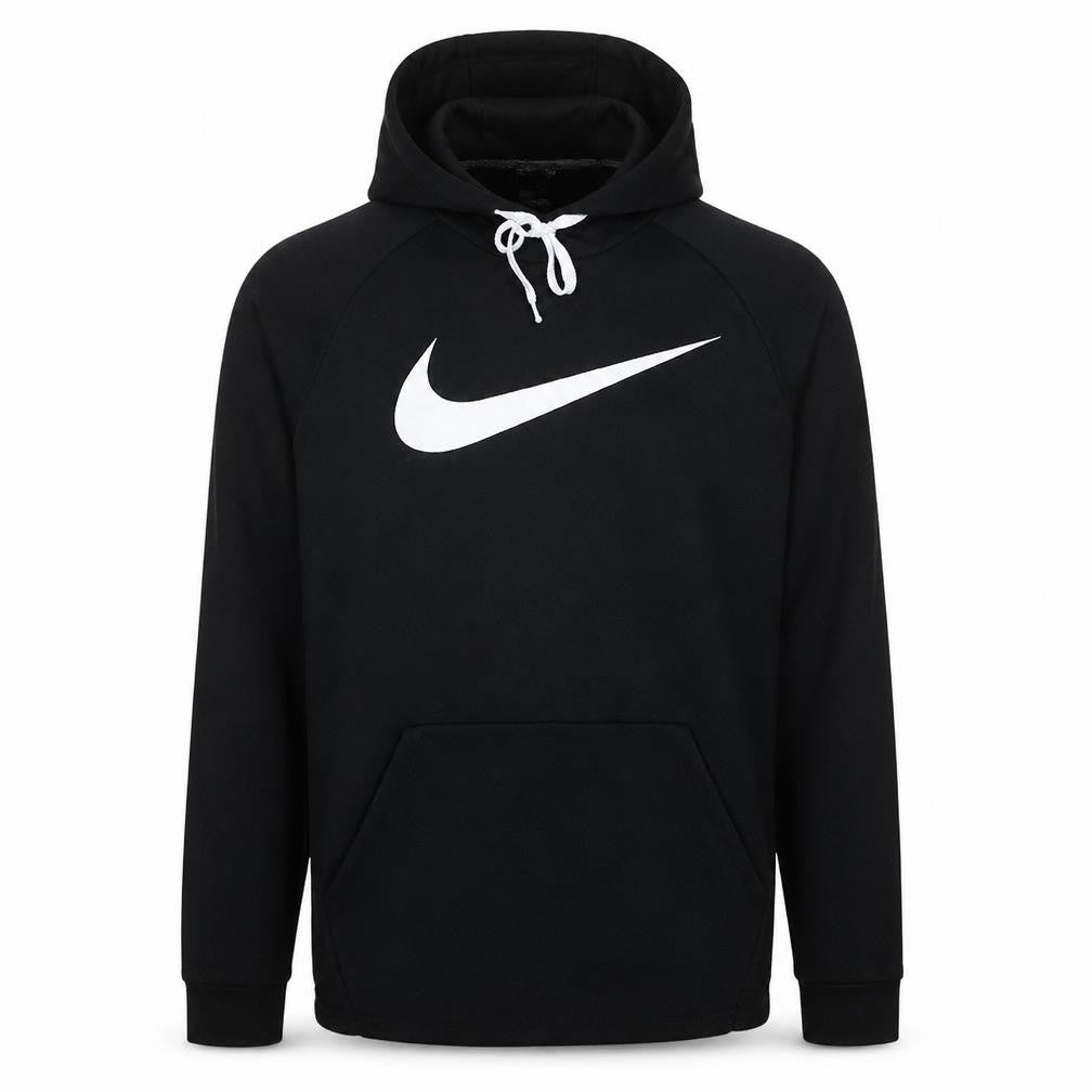 Nike Men Black Pullover Hoodie Medium Dri-FIT Sports Fleece