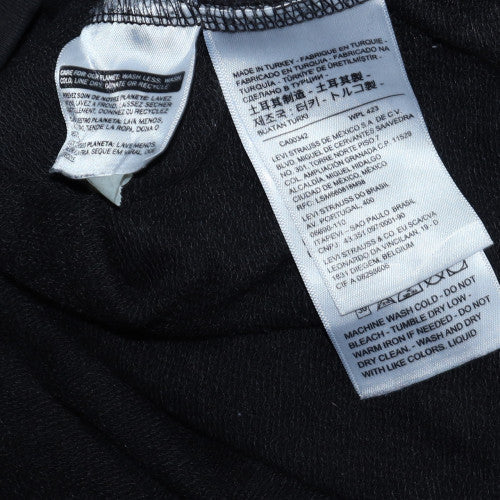 Levi Strauss Womens Black XS Pullover Hoodie with Rainbow Logo