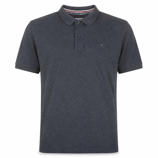 Hilfiger Denim Men's Grey Polo Shirt XL Cotton Short Sleeve Classic Fit