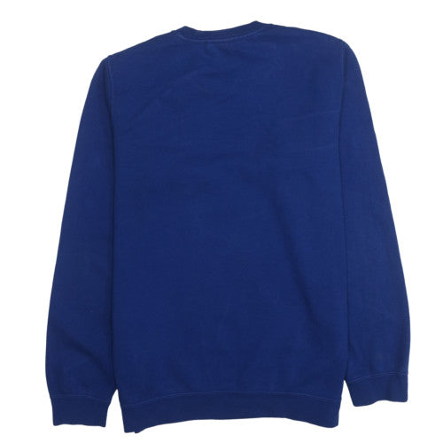 Nike Mens Blue Crew Neck Pullover Sweatshirt Size S Regular Fit