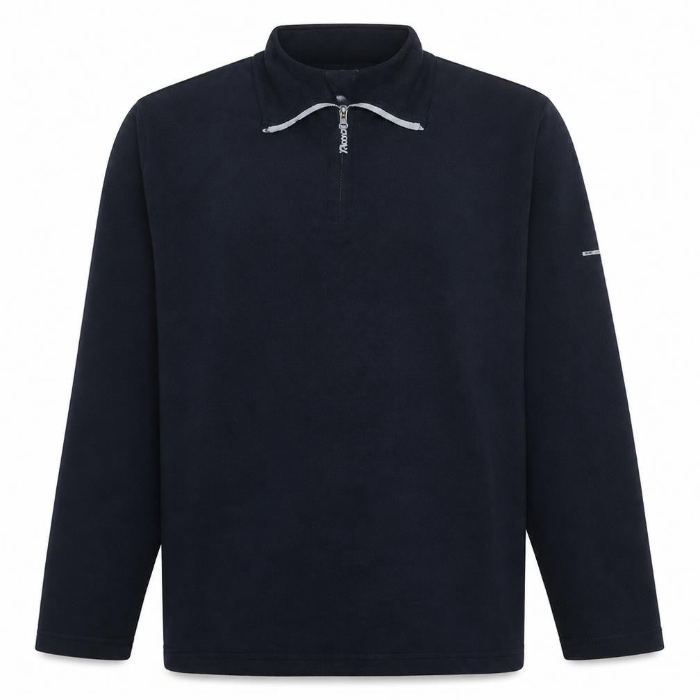 Reebok Mens Black L 1/4 Zip Pullover Sweatshirt