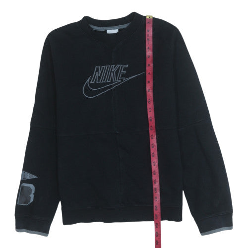 Nike Boys Black XL 158-170cm Logo Crew Neck Sweatshirt