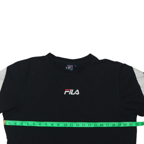 Fila Men's Black L Short Sleeve Crew Neck Sports T-Shirt