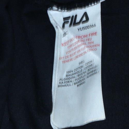 Fila Men's Black L Short Sleeve Crew Neck Sports T-Shirt
