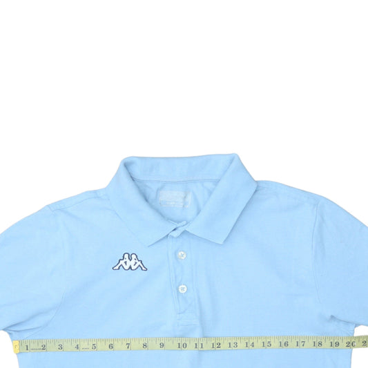Kappa Men’s Blue Cotton Short Sleeve Polo Shirt Medium
