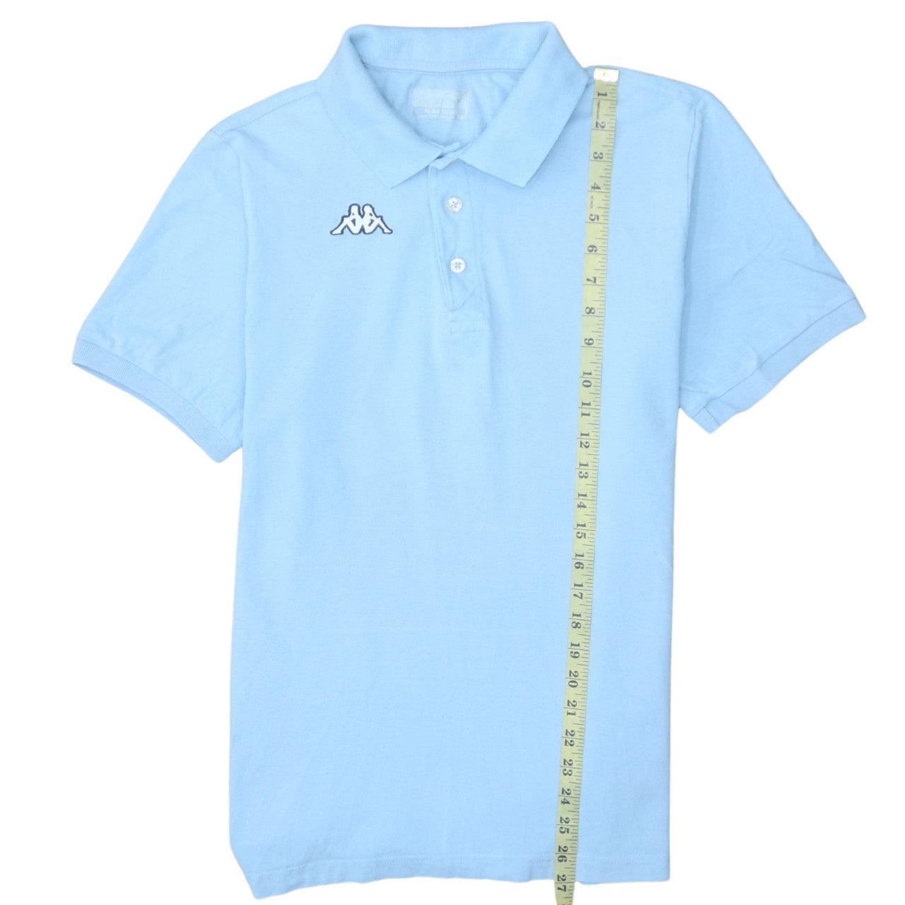 Kappa Men’s Blue Cotton Short Sleeve Polo Shirt Medium