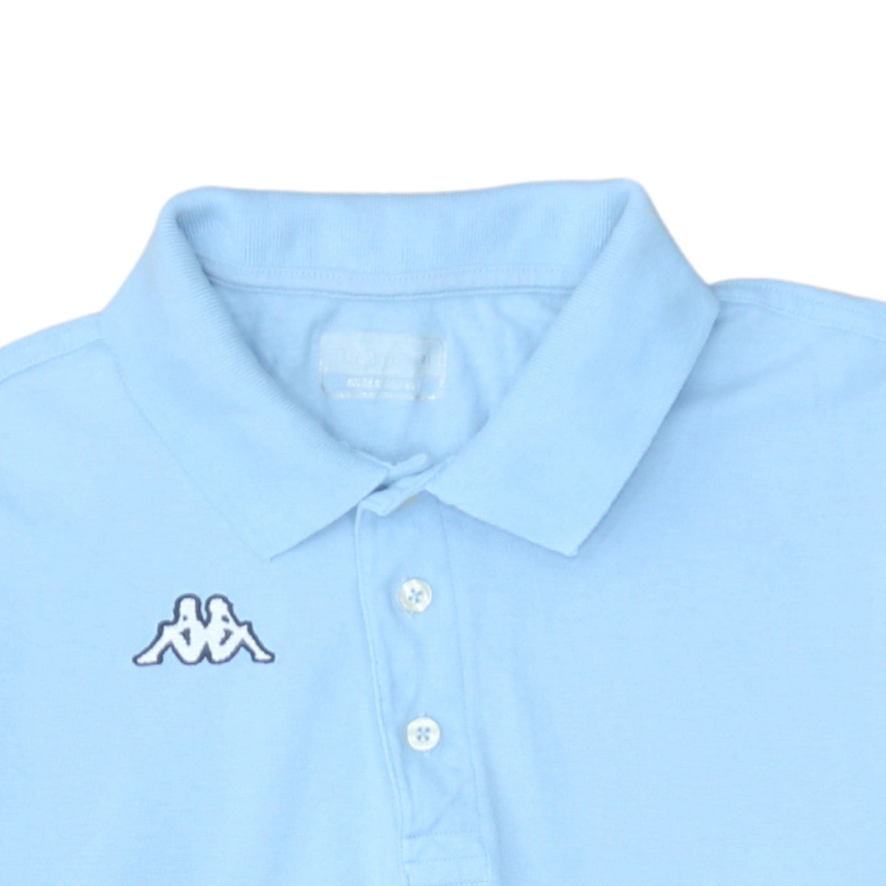 Kappa Men’s Blue Cotton Short Sleeve Polo Shirt Medium