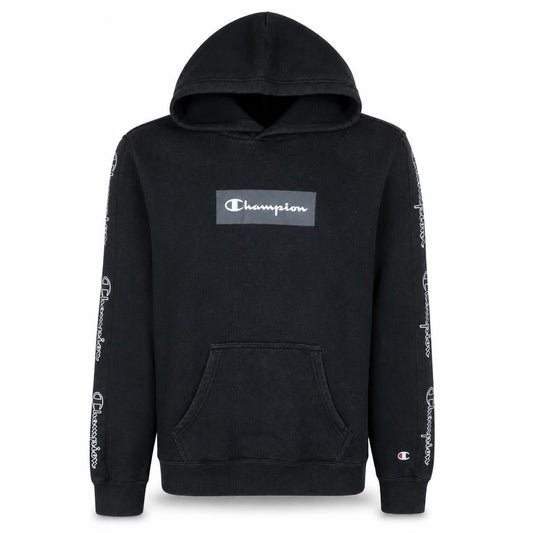 Champion Men's Black XS Pullover Hoodie with Logo Graphic