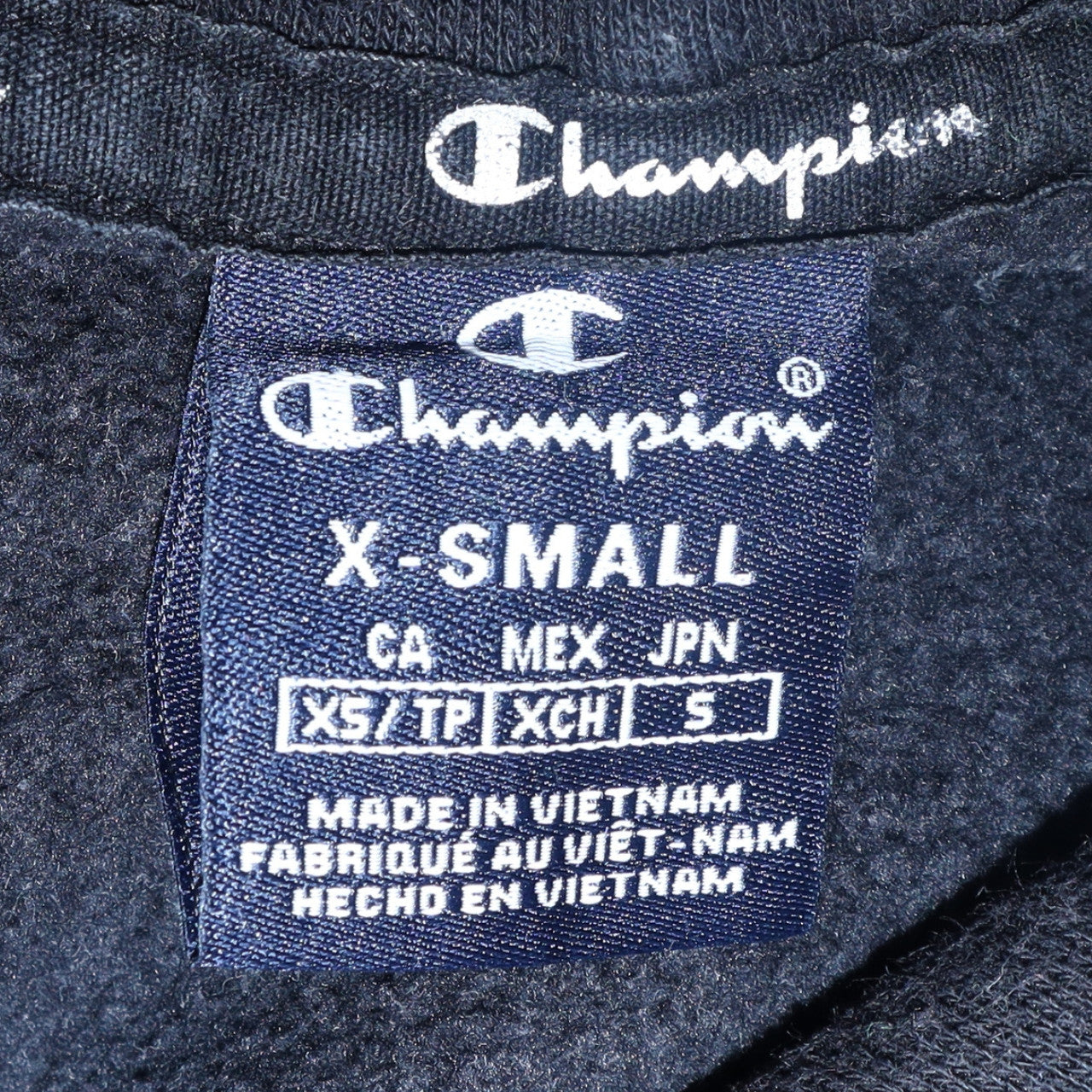 Champion Men's Black XS Pullover Hoodie with Logo Graphic