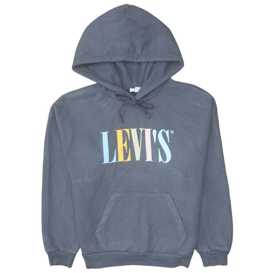Levi's Women's Black Pullover Hoodie Small Graphic Print Logo