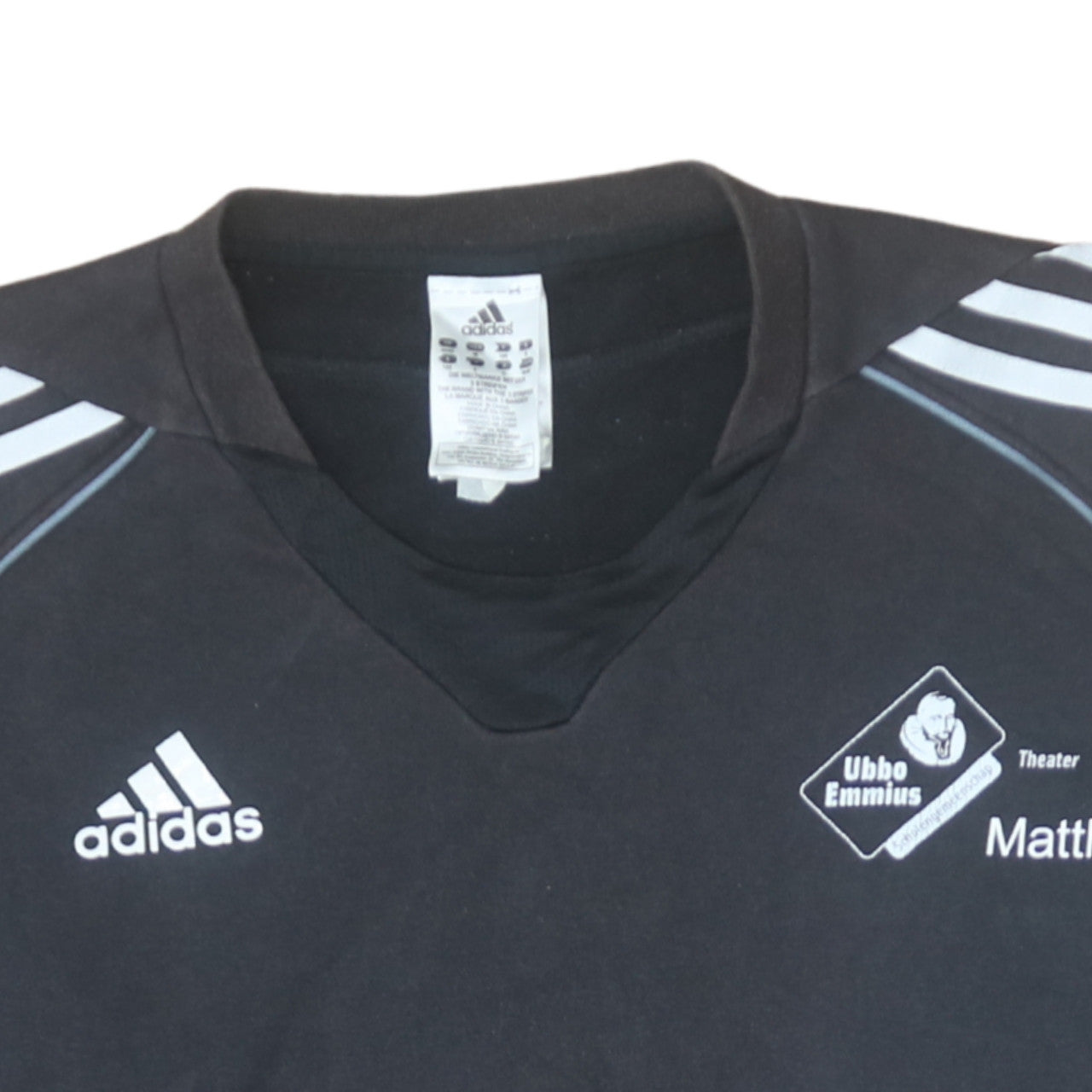 Adidas Men's Black Pullover Sweatshirt M Climalite Football Training Top