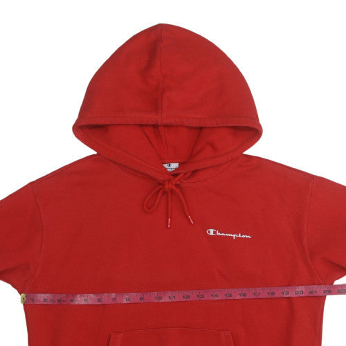 Champion Women's Red Pullover Hoodie Medium Fleece Casual Sweatshirt