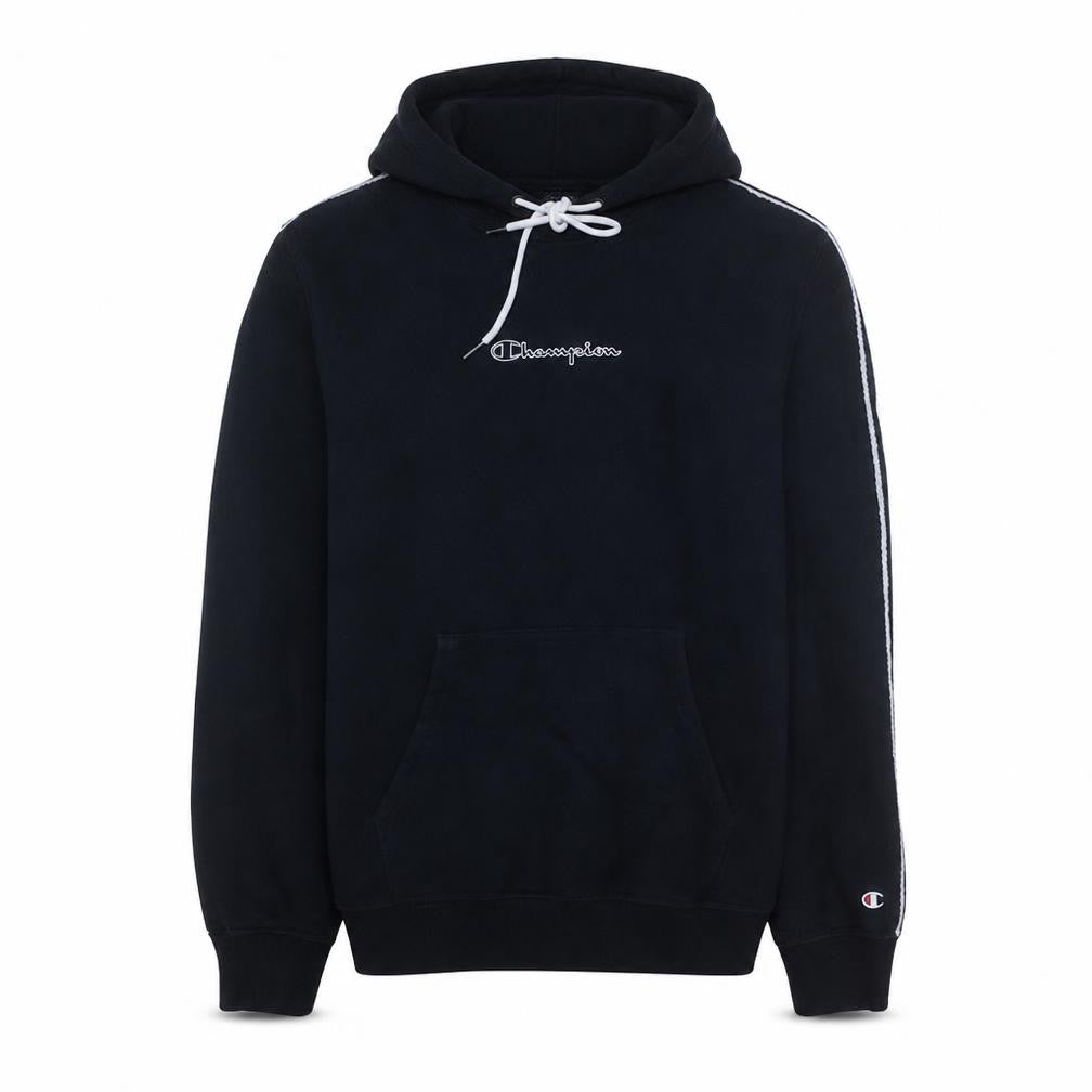 Champion Men's Black Medium Pullover Hoodie with Embroidered Logo