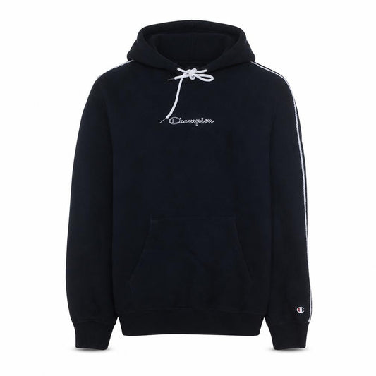 Champion Men's Black Medium Pullover Hoodie with Embroidered Logo