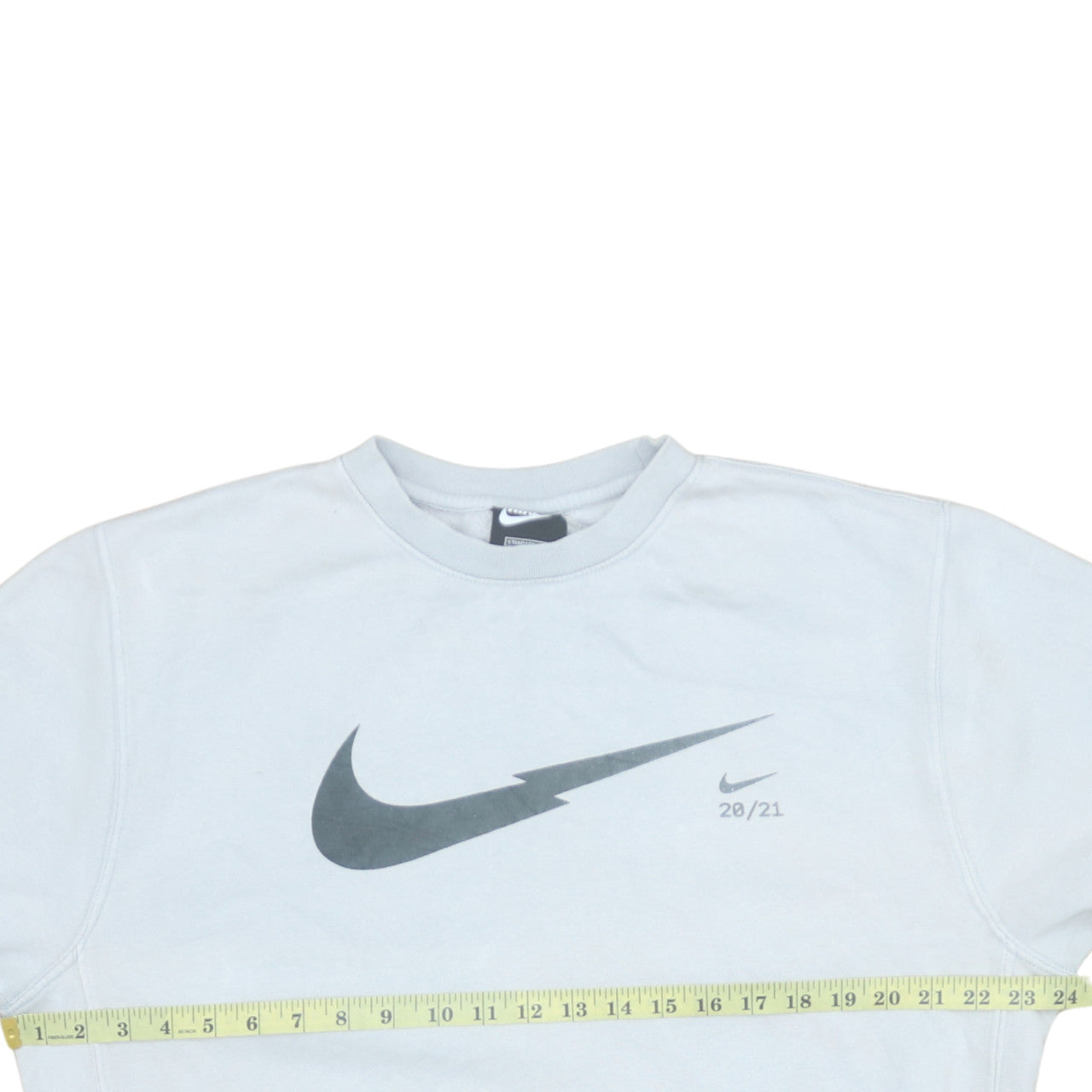 Nike Men’s White Logo Crew Neck Sweatshirt M Regular Fit
