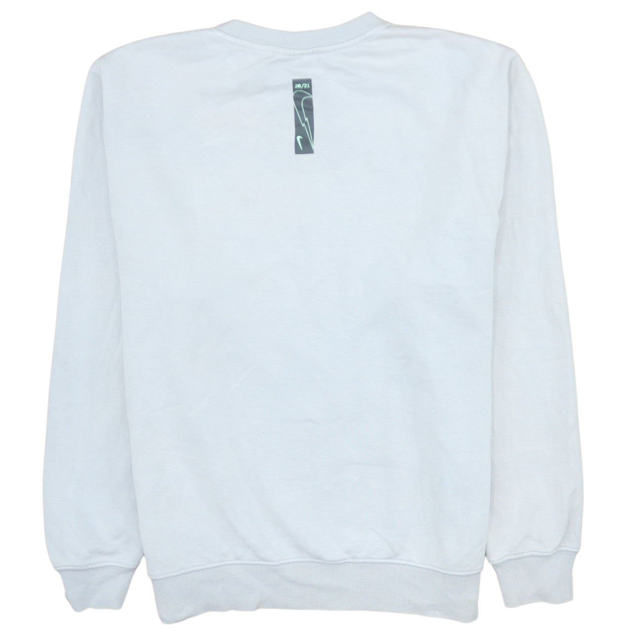 Nike Men’s White Logo Crew Neck Sweatshirt M Regular Fit