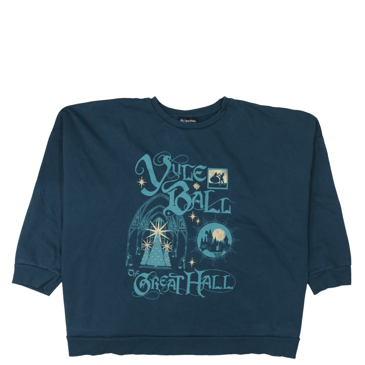 George Harry Potter Yule Ball Navy Blue 2XL Women's Pullover Sweatshirt